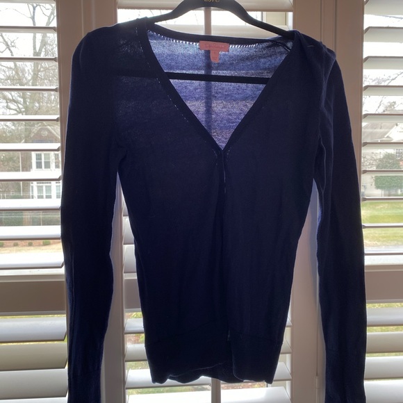 NAVY LILLY PULITZER CARDIGAN - Picture 1 of 3